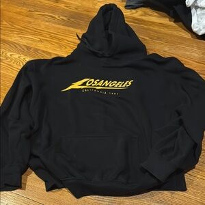 Brandy Melville John Galt Los Angeles Black Hoodie